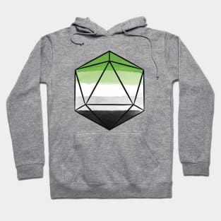 Aromantic d20 Dice Hoodie